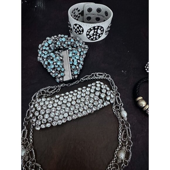 Gorgeous BLINGY lot of 6 assorted jewelry pieces - Picture 6 of 9